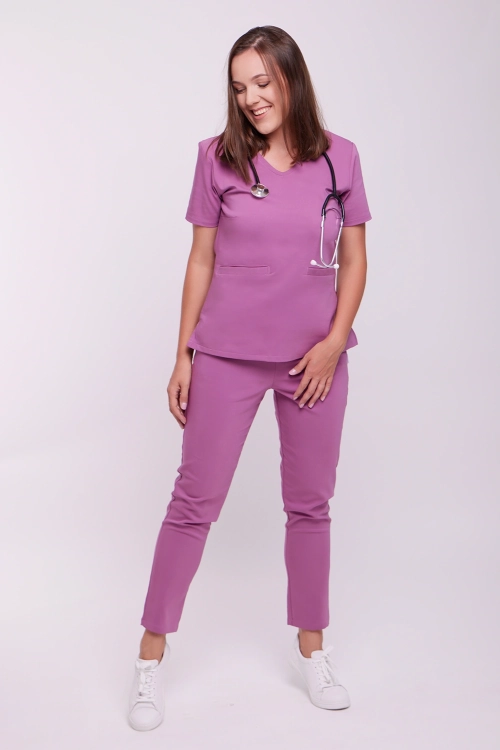 spodnie proste pink berry