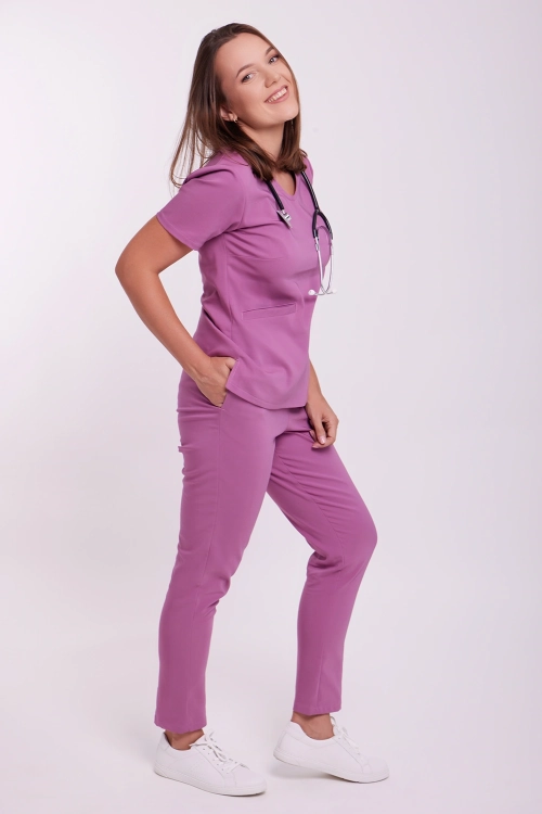 spodnie proste pink berry